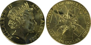 2009-M $1 Australian Citizenship Privy Mark MS66