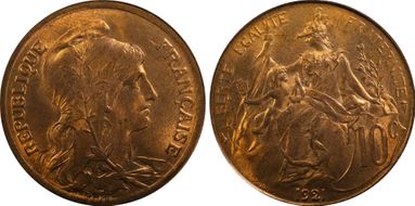 1921 10C Gad-277 F-136 MS65RB