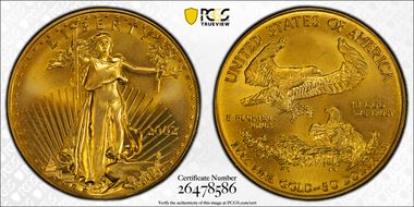 2002 $50 Gold Eagle MS69