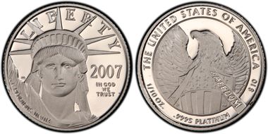 2007-W $10 Statue of Liberty PR70DCAM