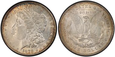 1878 7TF $1 VAM 188, Washed Out L AU55