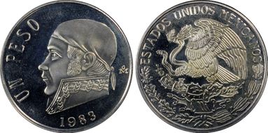 1983-Mo Peso KM-460 Closed 8 PR68DCAM