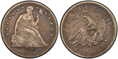 1872-CC $1 VF35