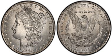 1880 $1 VAM 11, Checkmark MS63