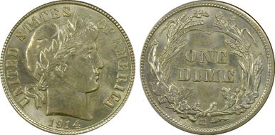 1914-D 10C MS64