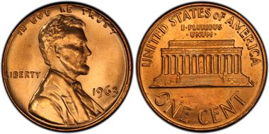1963 1C MS66RD