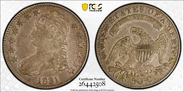 1831 50C O-114 VF35