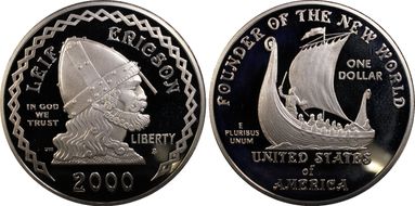 2000-P $1 Leif Ericson PR69DCAM