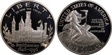1996-P $1 Smithsonian PR69DCAM