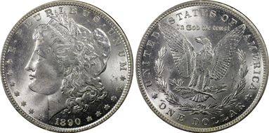 1890 $1 MS64