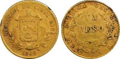 1866-GW Peso KM-107.2 VF35