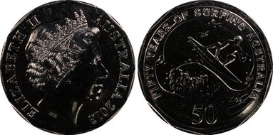 2013 50C 50th Anniv of Surfing MS67