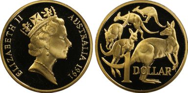1991 $1 PR69DCAM