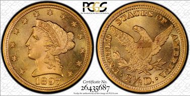 1897 $2.50 MS67