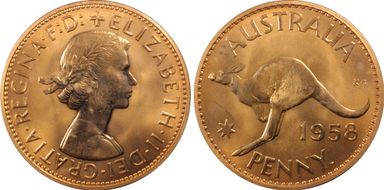 1958 Y. (p) 1D PR65RD