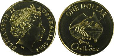 2002 $1 Year of the Outback MS68