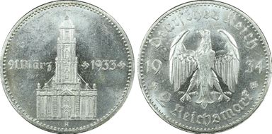 1934-A 2 Mk Potsdam J-355 MS63+