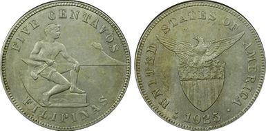 1925-M 5C Allen-4.12 MS63