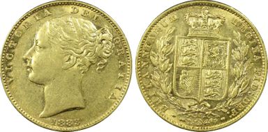 1883-M Sov S-3854A Shield AU55