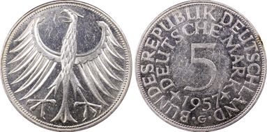 1957-G 5 Mk J-387 MS62