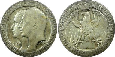 1910-A 3 Mk Berlin University J-107 MS64