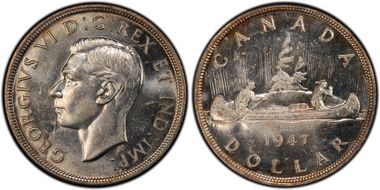 1947 S$1 Blunt 7 MS63