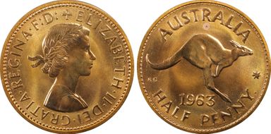 1963 Y. (p) 1/2D PR65RD