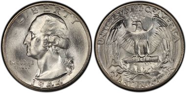 1944-S 25C MS67+