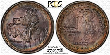 1925 50C Stone Mountain MS66