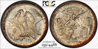 1935-D 50C Texas MS68