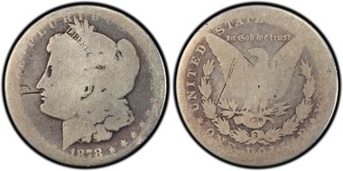 1878 8TF $1 VAM 21, Broken R&B FR2