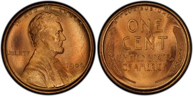 1909 1C Lincoln MS67+ RD