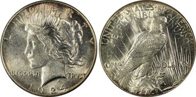 1924-S $1 MS64