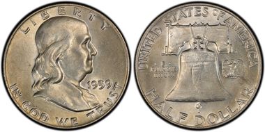 1959 50C DDR, FS-801 MS64