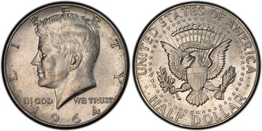 1964-D 50C DDO FS-108 AU58