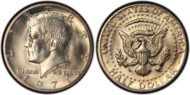 1971-D 50C DDO, FS-101 MS64