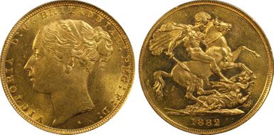 1882-S Sov S-3858E St. George MS63