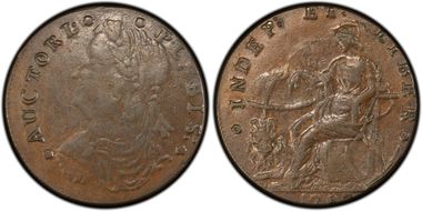 1787 Tkn 1/2P Auctori Plebis AU53BN
