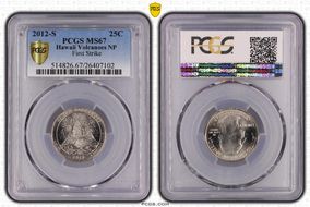 2012-S 25C Hawaii Volcanoes NP First Strike MS67