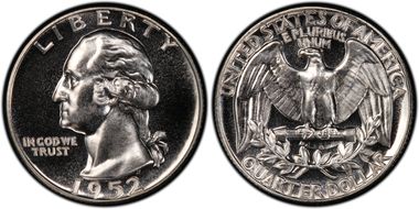 1952 25C "Superbird" FS-902 Hand-Engraved Tail Feathers PR68