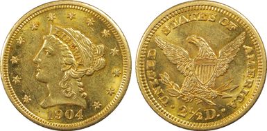 1904 $2.50 MS62