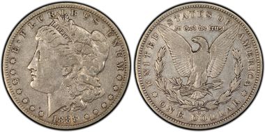 1888-O $1 VAM 15 Doubled Reverse VF20