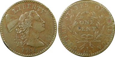 1794 1C Starred Reverse XF45BN