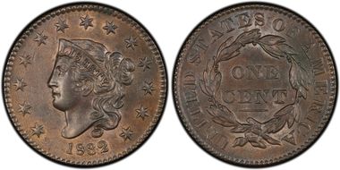 1832 1C Large Letters MS62BN