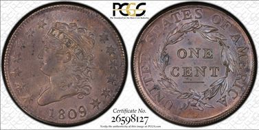 1809 1C MS63+ BN