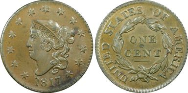 1817 1C N-3 MS65+ BN