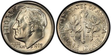 1963-D 10C MS67FB