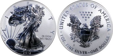 2012-S $1 Silver Eagle Rev PR  75th Anniversary SF Mint Set First Strike PR70