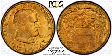 1922 G$1 Grant, No Star MS67