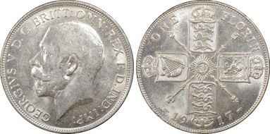 1917 Florin S-4012 AU53